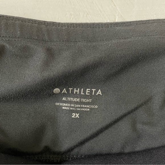 ATHLETA Altitude Tight Stretch Fleece Tight Fleece Leggings Black Size 2X - Picture 6 of 13